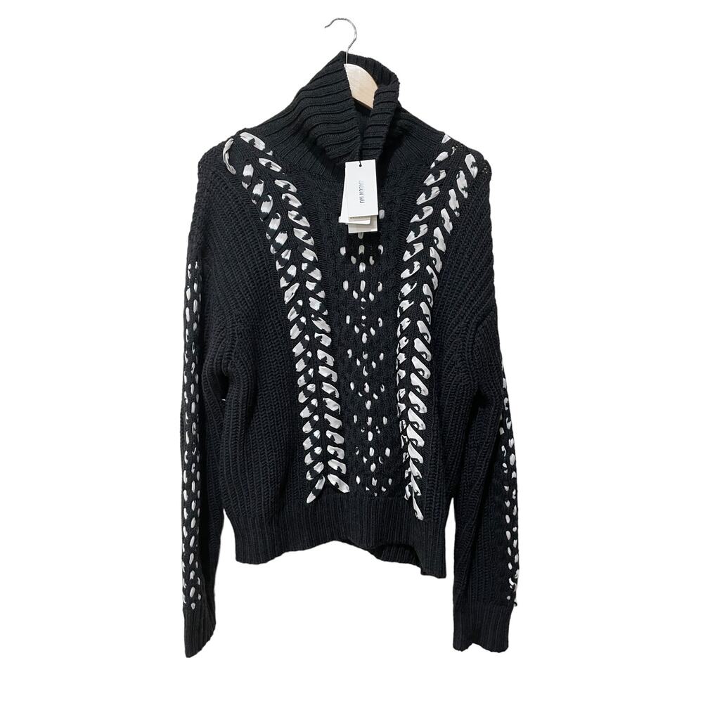 Jason Wu Merino Wool Turtleneck Sweater Size XL - Picture 6 of 8